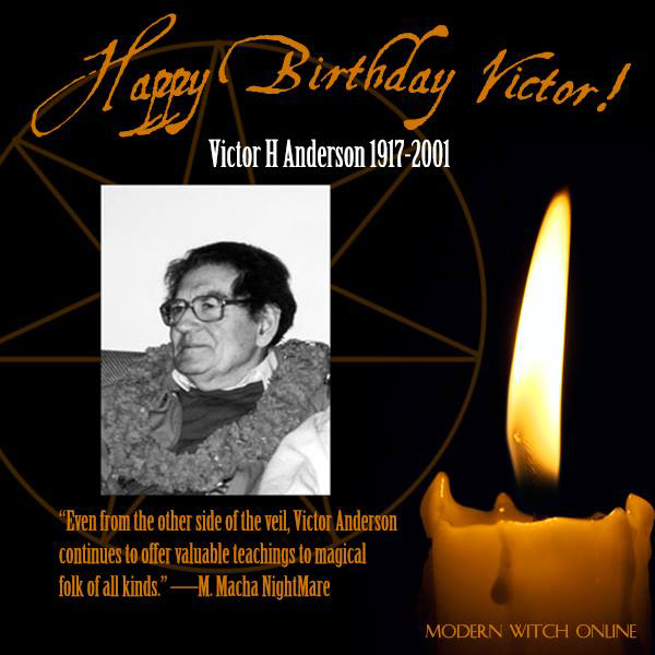 Happy Birthday Victor H Anderson, by Modern Witch Online